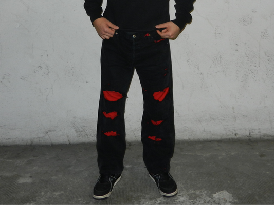 Red in Black - Jeans